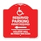 Signmission Modern Isa Connecticut Reserved Parking Permit Required Violators Fin Alum, 18" x 18", RW-1818-23873 A-DES-RW-1818-23873 - alternate 1